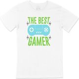 Cix Yeşil The Best Gamer Beyaz T-shirt