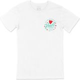 Cix Yeşil You Are Always In My Heart Cep Logo Tasarımlı Beyaz T-shirt