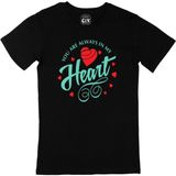 Cix Yeşil You Are Always In My Heart Siyah T-shirt