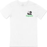 Cix Yeşil Your Imagination Cep Logo Tasarımlı Beyaz T-shirt