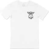 Cix Yoda Too Cute Cep Logo Tasarımlı Beyaz T-shirt