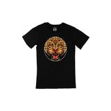 Cix Yuvarlak Kızgın Kaplan Siyah T-shirt