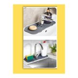 CİYESKA Esnek Musluk - Lavabo Matı – Mutfak ve Banyo Için - Sünger ve Sabunluk Altlığı