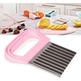 Ciyeska Şekilli Meyve ve Sebze Dilimleyici - Hamur Kesici - Cips Patates Doğrayıcı - Chips Chopper Bıçak