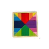 CİYU TİCARET Ahşap kare zeka oyunu tangram oyun seti gelişim oyuncakları ahşap oyuncak