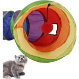 Ciyu Ticaret Kedi Oyun Tüneli 117 cm Eğlenceli Kedi Oyun Aktivitesi Oyun Tüneli - Çok Renkli