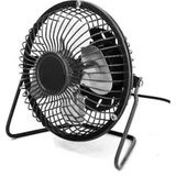Ciyu Ticaret Masaüstü USB Fan Vantilatör 2.5 V Güçlü ve Etkili Soğutma Salınım Işlevli Soğutma Fanı - Siyah