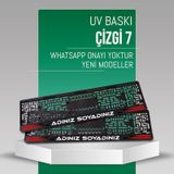 Çizgi 7 Plakalık, 2 Adet Premium Uv Baskı, Plakalıkhane