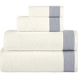 Çizgi Desenli Banyo Havlusu - 70 x 140 cm - Lacivert