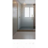 Çizgi Desenli Duşakabin Buzlu Cam Folyosu 60 cm x 2 m | Buzlu Görünüm, Yatay Çizgi Desen, 60 cm Genişlik, 2 Metre Uzunluk, Cam Kaplama Folyosu