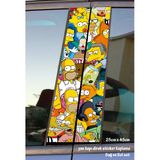 Çizgi Film Karekter - Yan Kapı Direk Kaplama Folyosu - 2 Adet Sol Sağ Sticker Set