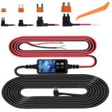Çizgi Kamı Hardwire Kiti Mini USB Sabit Tel Kiti Sigorta için Dash Cam, Plozoe 12V-30V - 5V Araba Dashboard Kamera Şarj Cihazı Güç Kablosu, Hediye 4 Sigorta Musluk Kablosu ve Kurulum Aracı 11.5ft
