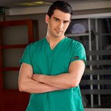 Çizgi Medikal Ameliyathane Yeşili Doktor Hemşire Forması Medikal Forma Cerrahi Takım Ince Kumaş - Hastane Yeşili - 2XL
