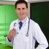 Çizgi Medikal Erkek Klasik Yaka Doktor Önlüğü Hemşire Eczacı Öğretmen Laboratuvar Alpaka Kumaş - Beyaz - 3XL