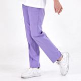 Çizgi Medikal Lila Lüks Likralı Tek Alt Pantolon - 2XL