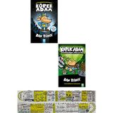Çizgi Roman Seti / Köpek Adam 1. 2. Kitaplar (Matematik Öğreten Cetvel) - Dav Pilkey