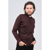 Çizgi Triko 42544216 Bordo Erkek Kazak