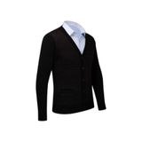 Çizgi Triko Büyük Beden Desenli Triko Hırka, 3XL, 8042520254241MB, Siyah, Erkek