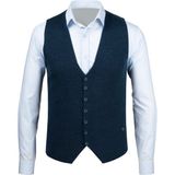 Çizgi Triko Erkek Düğmeli Spor / Klasik Triko Örme Kolsuz Petrol Yelek Regular Kalıp - 4430LS