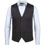 Çizgi Triko Erkek Düğmeli Spor / Klasik Triko Örme Kolsuz Yelek - 5008LS - Antrasit - 2XL