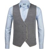 Çizgi Triko Erkek Düğmeli Spor / Regular Kalıp Triko Örme Kolsuz Yelek - 5013LS - Taş - XL