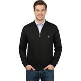 Çizgi Triko Erkek Hakim Yaka Astarlı Triko Mont Fermuarl 4200T BGL-ST05020 - Siyah
