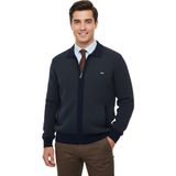 Çizgi Triko Erkek Polo Yaka Astarlı Triko Mont Fermuarlı 5208P BGL-ST05019 - Lacivert