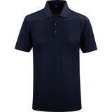 Çizgi Triko Erkek Polo Yaka Cepli Klasik Kalıp Tişört - 5107 - Lacivert - XL