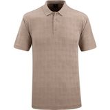 Çizgi Triko Erkek Polo Yaka Tişört - 5105 - Bej - M