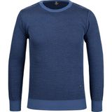 Çizgi Triko Erkek Sıfır Yaka Triko Kazak Desenli Kol ve Bel Lastikli Çelik Örgü Regular Kalıp - 5013C - 2XL - İndigo