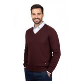 Çizgi Triko Erkek V Yaka Triko Kazak Çelik Örgü Klasik Kalıp 4241D BGL-ST04849