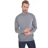 Çizgi Triko Erkek Yarım Balıkçı Çelik Örgü Triko Kazak 4241B Gri - XL