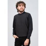 Çizgi Triko Erkek Yarım Balıkçı Çizgi Desenli Kazak 42564234 Lacivert - 2XL