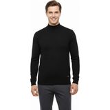 Çizgi Triko Erkek Yarım Balıkçı Kazak Çelik Örgü Regular Kalıp 5204B BGL-ST04855 - Siyah - 2XL