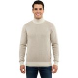 Çizgi Triko Erkek Yarım Balıkçı Kazak Çelik Örgü Regular Kalıp 5206B BGL-ST04853 - Taş - 2XL