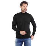 Çizgi Triko Sıfır Yaka Pamuklu Triko Kazak, M, 8042520234454B, Siyah, Erkek