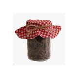 Çizgikare Kırmızı Pötikareli Kumaş Kavanoz Kapağı (12 CM) - 10 Adet Fiyatıdır