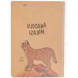 Çizgili A4 Spiralli Defter - 100 Yaprak (Asorti Renkler)