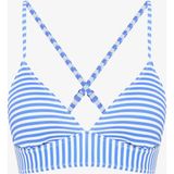 Çizgili Chiara Bralet Bikini Üstü - Renkli - 36