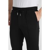 Çizgili Düz 360 Esnek Erkek Yandan Cepli Jogger Slim Fit Pantolon Siyah M
