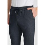 Çizgili Düz Erkek Kot Görünümlü Yandan Cepli Jogger Slim Fit Pantolon Lacivert M