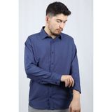 Çizgili Modal Tuşeli Oversize Erkek Gömlek | Ventov Lacivert - S