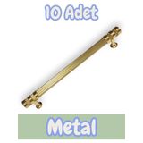 Çizgili Nesli Alüminyum Metal Lüks Modern Mobilya Çekmece Mutfak Dolabı Kulpu Altın 224MM (10 Adet)