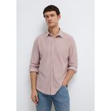 Çizgili Pembe Gömlek Slim Fit/Dar Kesim 0211404-91578