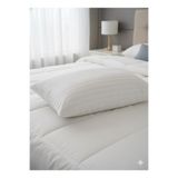 Çizgili Saten Yastık Kılıfı 50X70Cm 2'Li, Beyaz