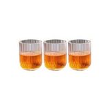 Çizgili Su,meşrubat,latte,nescafe, Smoothie Cam Bardak 3 Adet 260 Ml-2013