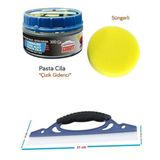Çizik Giderici Parlatıcı Pasta Cila Süngerli + Oto Cam Sil Çekçek