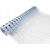 Çizilmez Buzlu Cam Kumlama Dekoratif Çizgili Cam Folyosu 152 cm Eninde (150 cm x 10 Metre) - Çok Renkli