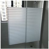 Çizilmez Gri Cam Kumlama Dekoratif Çizgili Cam Folyosu 100 Cm (100 cm x 1 Metre)
