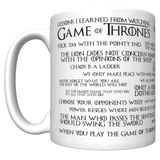 CJ Artisans Lessons I Learned From Watching Game of Thrones (En Yeni Baskı) Kahve Kupası [gotl]